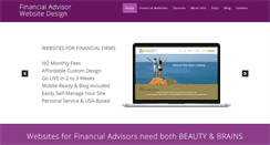 Desktop Screenshot of financialadvisorwebsitedesign.com